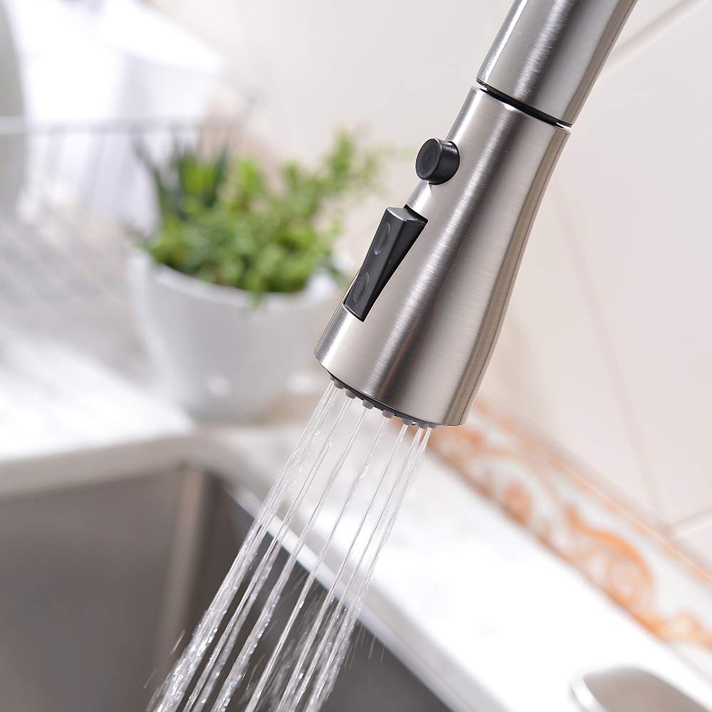 VESLA HOME Kitchen Sink Faucet Pull Down Faucet Spray Sprayer Nozzle Head Replacement Part, Pull Out Hose Sprayer Replacement Part Faucet Head Kitchen Tap Sprayer Spout 