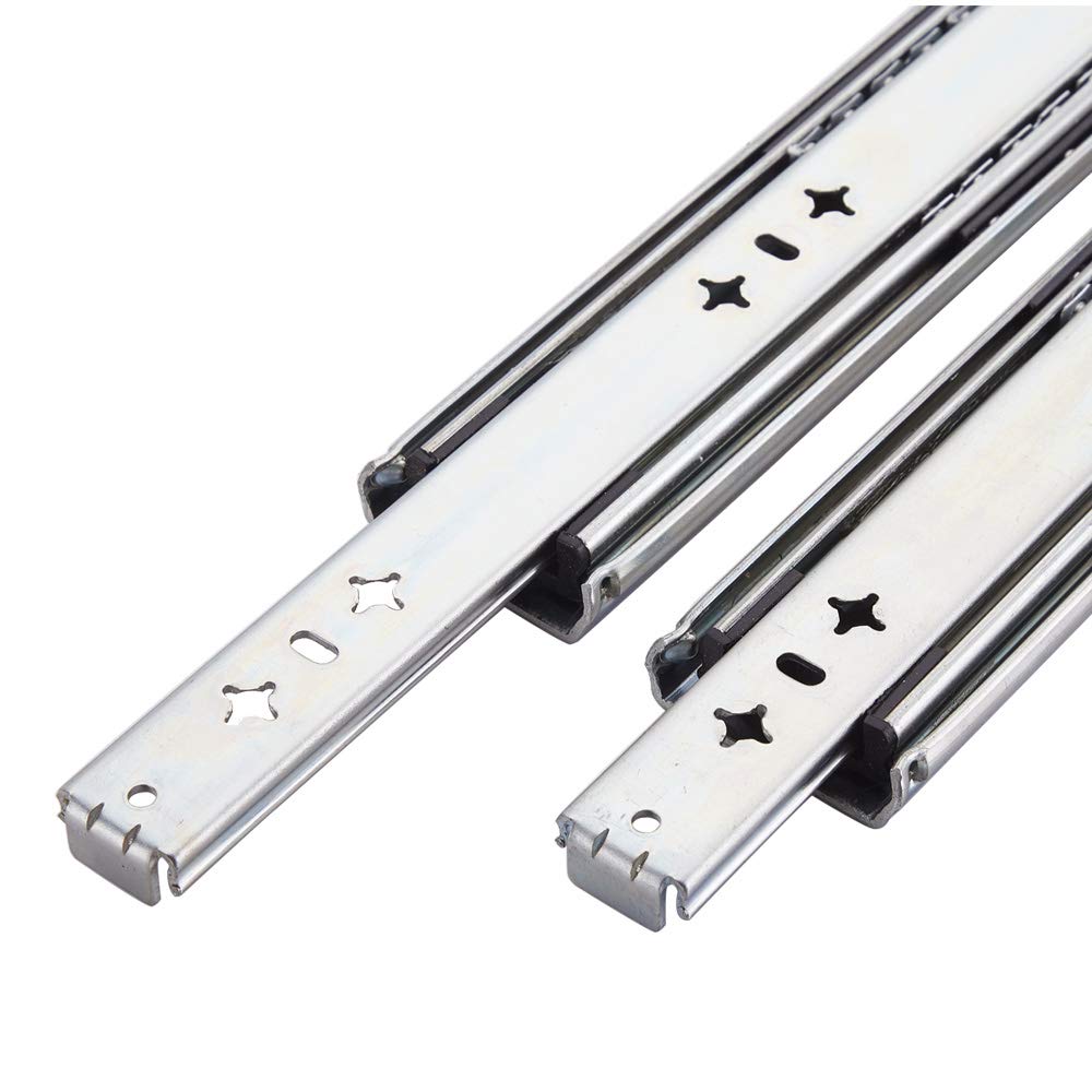 VESLA HOME 250 LB Soft Close Hardware Ball Bearing Side Mount Full Extension Drawer Slides, Heavy Duty Slides, 1 Pair 12 Inches Length 2.08 Inches Wide